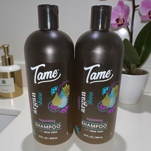 Tame Exotic Argan Shine Repairing Shampoo Aloe Vera 32oz Set of 2 Moisturizing